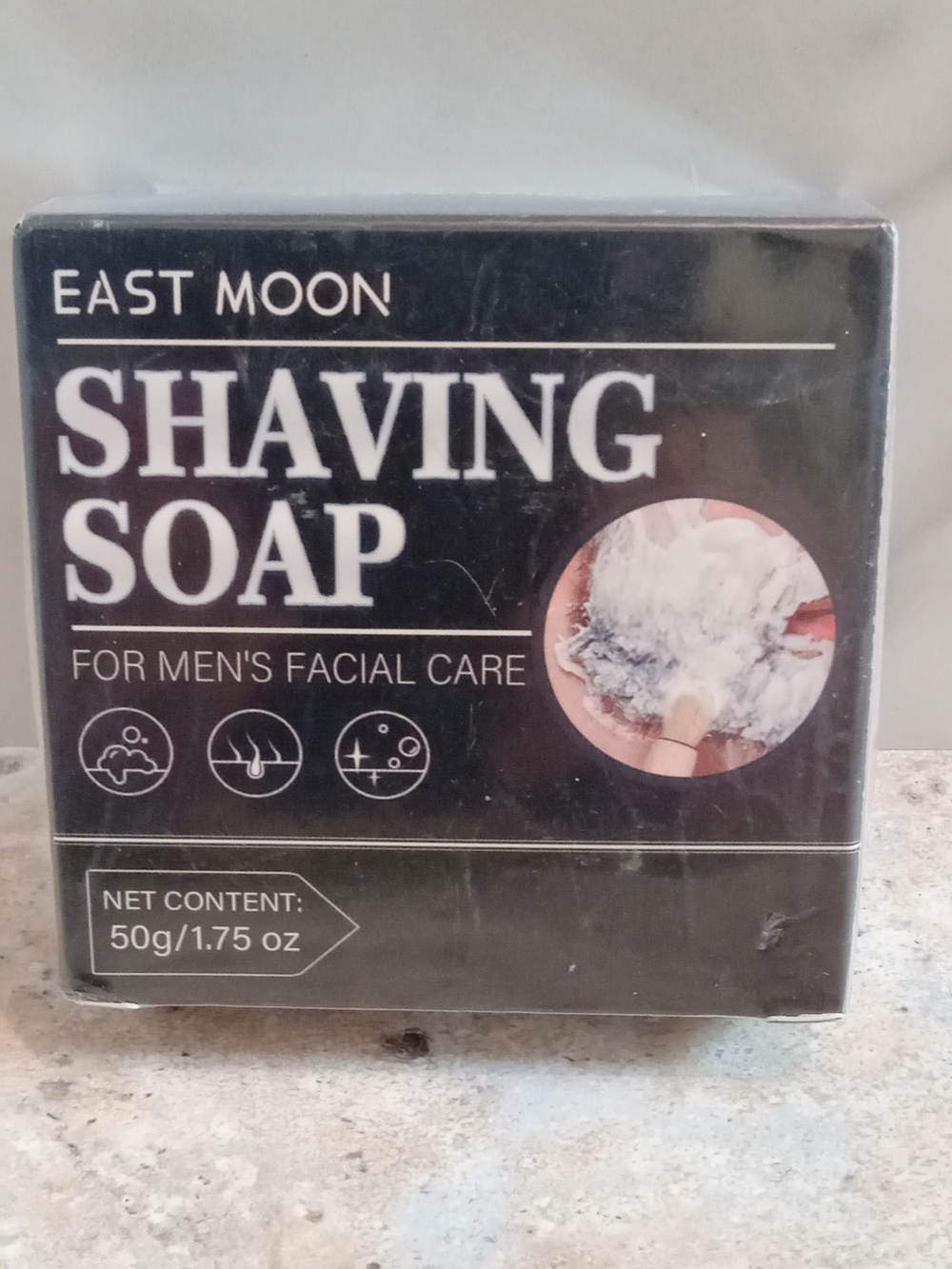 East Moon Men’s Shaving Soap — Black